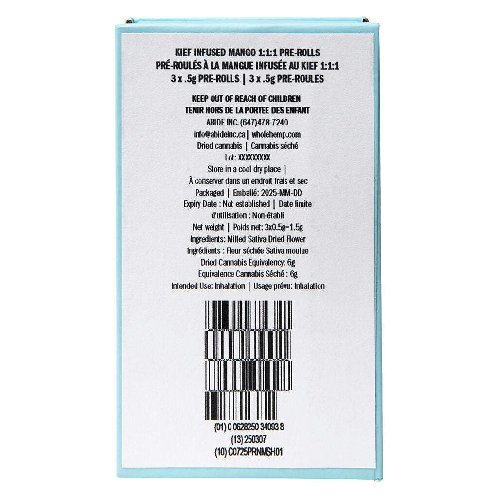 CBG Infused Mango 1:1:1 Pre-Roll - Image 3