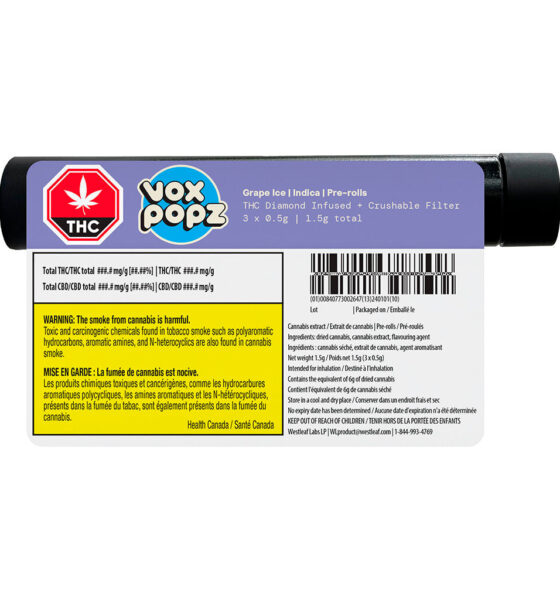 Grape Ice Diamond Infused Crushable Pre-Rolls - Image 3