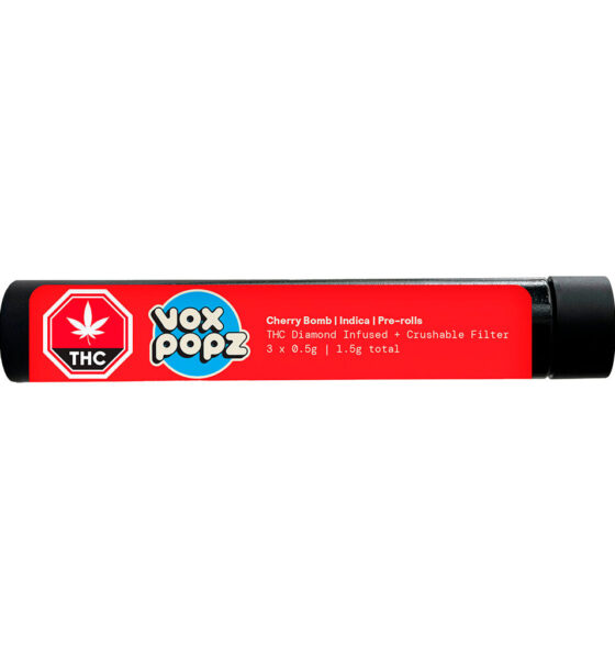Cherry Bomb Diamond Infused Crushable Pre-Roll - Image 2