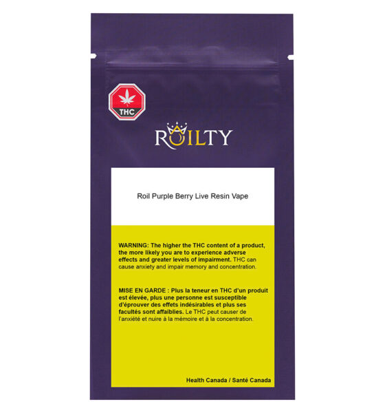 Roil Purple Berry Live Resin 510 Thread Cartridge - Image 2