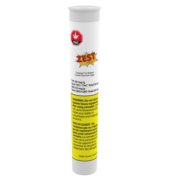 Tropical Fruit Basket Liquid Diamond 510 Thread Cartridge - Image 2